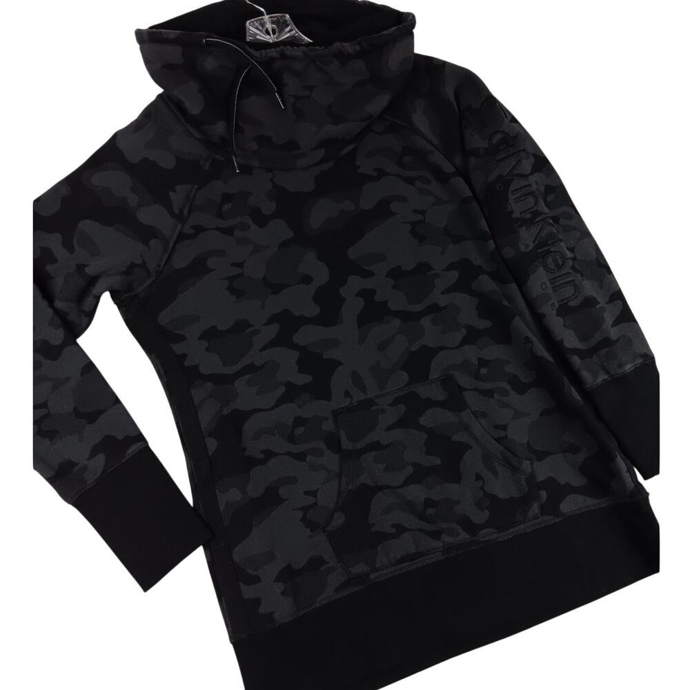 Calvin Klein Performance Scuba Pullover Womens XL Dark Camo Embroidered Sleeve